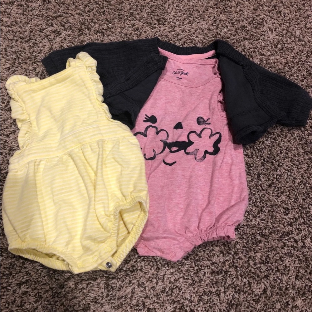 Lot of 2 Cat and Jack Rompers
